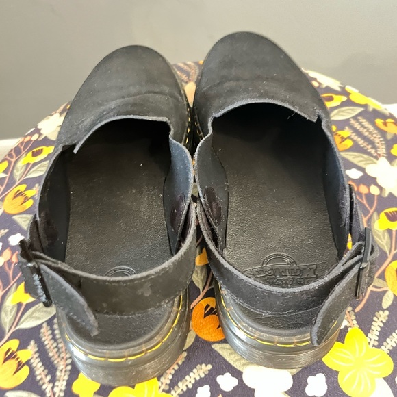 Dr. Martens Black Clogs with Yellow Stitching - Picture 6 of 9